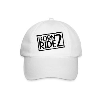 Born 2 Ride - Casquette classique - blanc/blanc - Devant