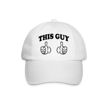 This Guy (Custom) - Baseball Cap - white/white - Front