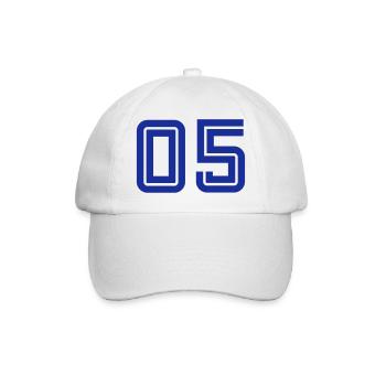 College Numbers, Nummern, Sports Numbers, 05 - Casquette classique - blanc/blanc - Devant