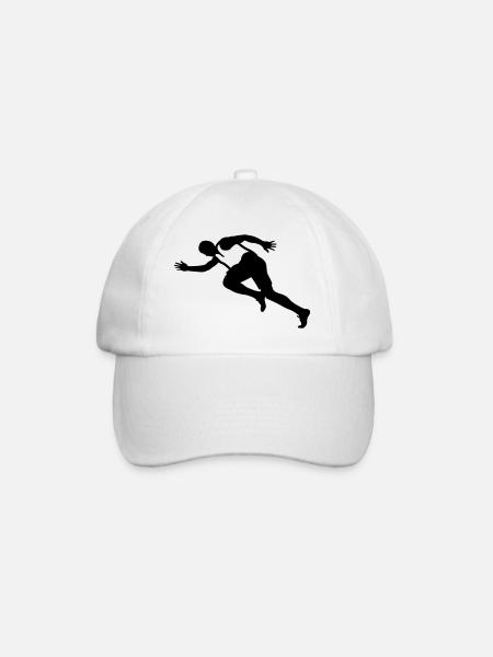 running - Baseball Cap - white/white