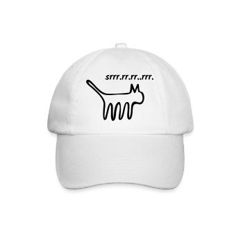 Chat ronronnant - Casquette classique - blanc/blanc - Devant