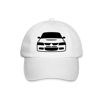 JDM Evo8 | T-shirts JDM - Baseballkappe - Weiß/Weiß - Vorne