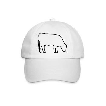 vache - Casquette classique - blanc/blanc - Devant