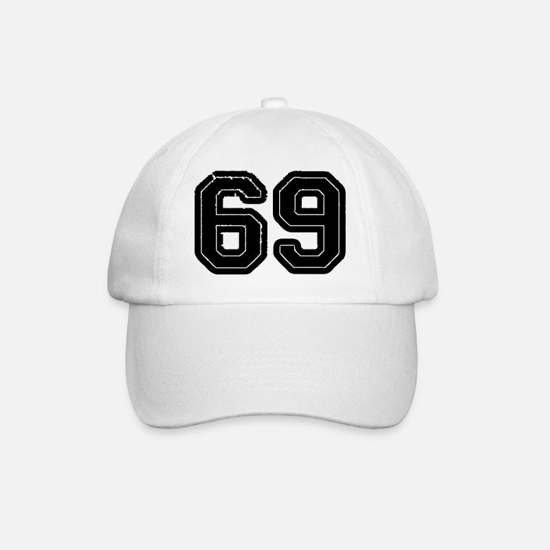 69 - Baseballkappe - Weiß/Weiß