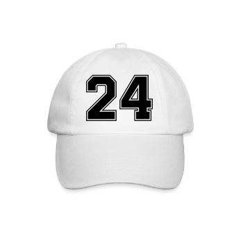 24 - Baseball Cap - white/white - Front