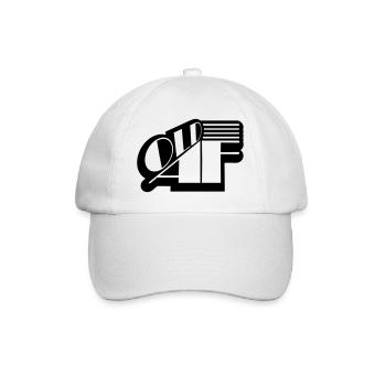 ancien logo de texte AF - Casquette classique - blanc/blanc - Devant