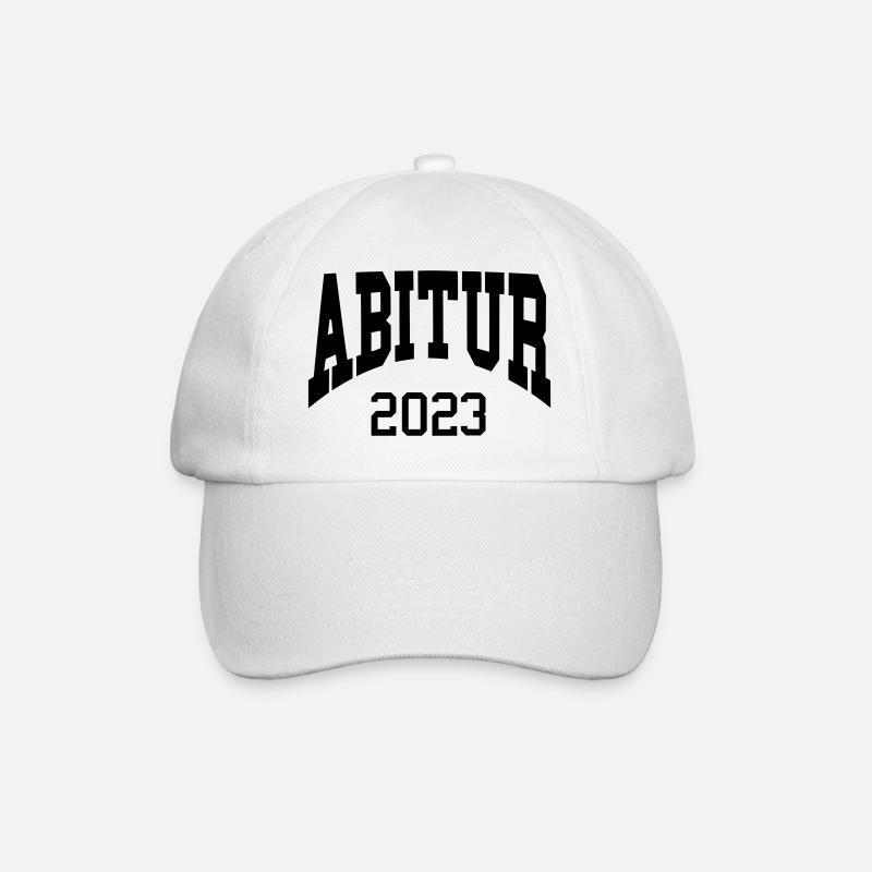 Abitur College Style 2023 - Farbwechsel - Baseballkappe - Weiß/Weiß