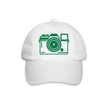 Camera Logo - Baseball Cap - white/white - Front