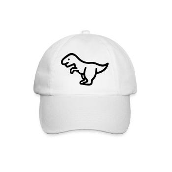 Dinosaurier - Baseballkappe - Weiß/Weiß - Vorne