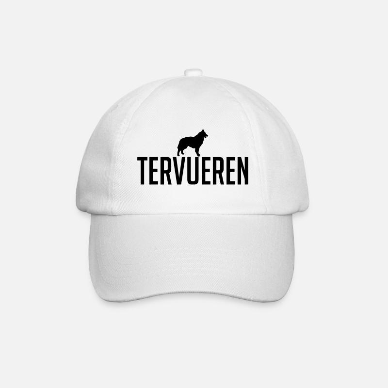 TERVUEREN Hunderasse Hunde Wilsigns - Baseballkappe - Weiß/Weiß