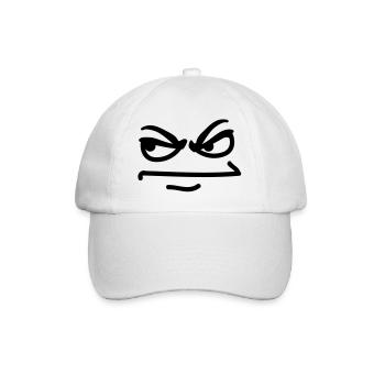 angry_face - Casquette classique - blanc/blanc - Devant