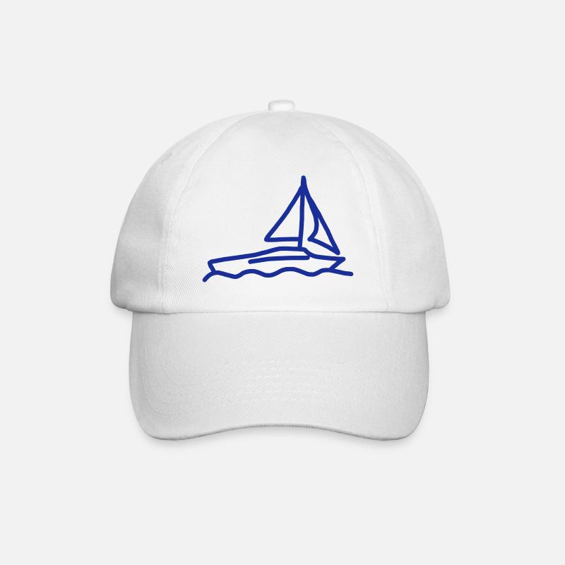 iYpsilon Segelboot - Baseballkappe - Weiß/Weiß