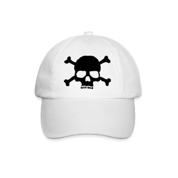 Pirate de crâne - Casquette classique - blanc/blanc - Devant