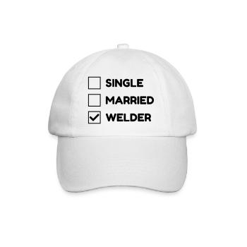 Welding Welder Schweißer Soudage Soudeur - Baseball Cap - white/white - Front