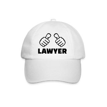 Lawyer - Baseball Cap - white/white - Front