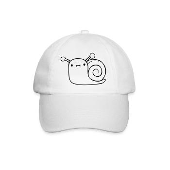 Cute little snail - Baseball Cap - white/white - Front