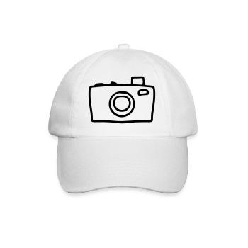 Appareil photo Appareil photo numérique Photographe Photographie - Casquette classique - blanc/blanc - Devant