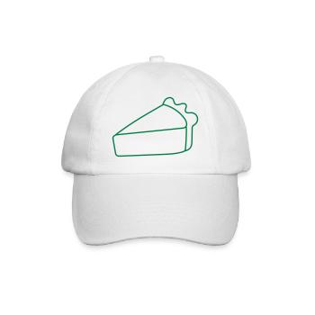A single slice of pie - Baseball Cap - white/white - Front