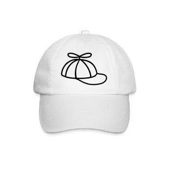 Coole Propellermütze Windrad Hut - Baseballkappe - Weiß/Weiß - Vorne