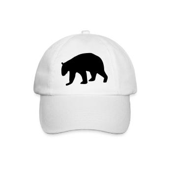 Silhouette d’ours - Casquette classique - blanc/blanc - Devant