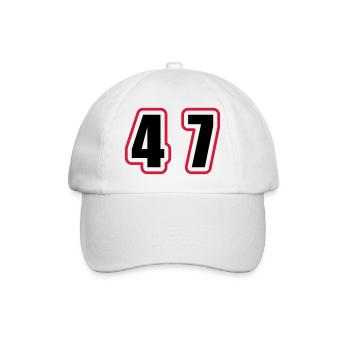 47 Nombre Collège - Casquette classique - blanc/blanc - Devant