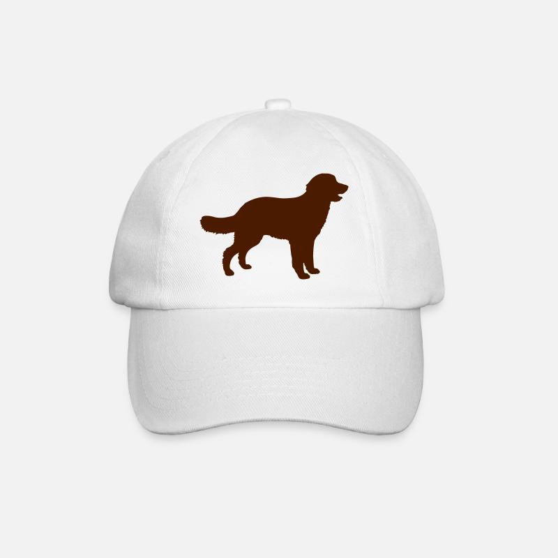 hund - Baseballkappe - Weiß/Weiß