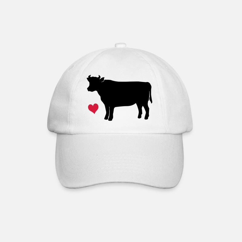 Vache - Casquette classique - blanc/blanc