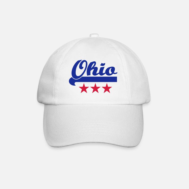 ohio - Baseballkappe - Weiß/Weiß