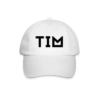 Prénom Tim - Casquette classique - blanc/blanc - Devant