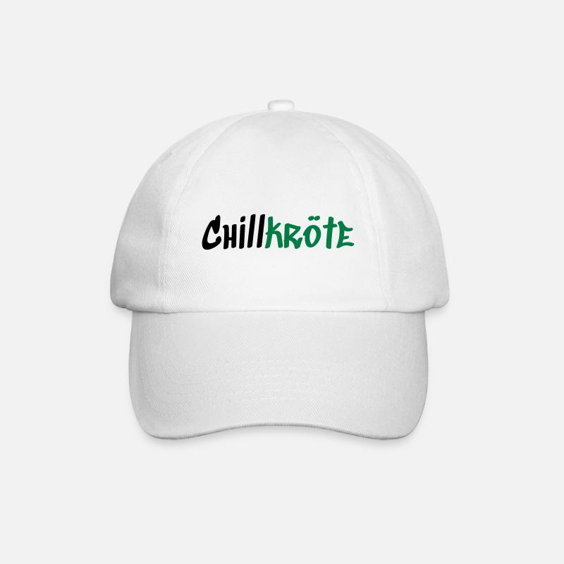 Chillkröte - Baseballkappe - Weiß/Weiß