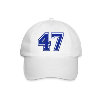 47 - Baseballkappe - Weiß/Weiß - Vorne