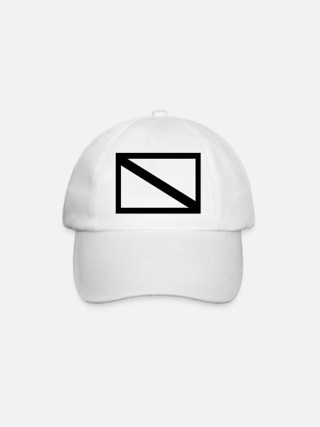 DiveFlag - Baseballkappe - Weiß/Weiß