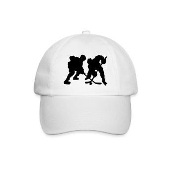 icehockey_16 - Baseball Cap - white/white - Front