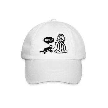 Married - help - Line - Baseball Cap - white/white - Front