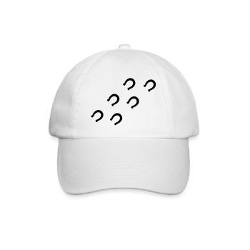 Horse tracks riding - Baseball Cap - white/white - Front