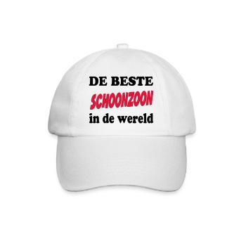 De beste schoonzoon in de wereld - Baseball Cap - white/white - Front