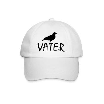 rabenvater - Baseballkappe - Weiß/Weiß - Vorne
