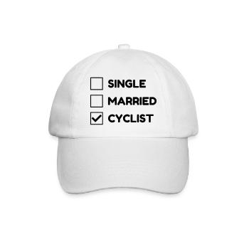 Cyclisme / Cycliste / Vélo / VTT / BMX - Casquette classique - blanc/blanc - Devant