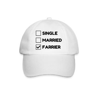 Farrier Hufschmied Maréchal Ferrant Blacksmith - Baseball Cap - white/white - Front