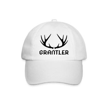 Bayrisch Grantler grantig Bayer Geschenk lustig - Baseballkappe - Weiß/Weiß - Vorne