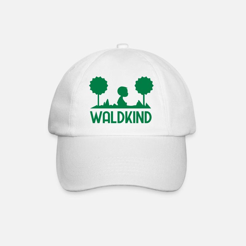 Waldkind - Baseballkappe - Weiß/Weiß