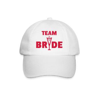 Team Bride Bubbly (Hen Night Bachelorette Party R) - Baseball Cap - white/white - Front