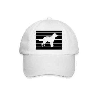 hund - Baseballkappe - Weiß/Weiß - Vorne