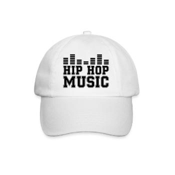 Musique Hip Hop - Casquette classique - blanc/blanc - Devant