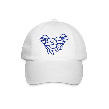 2 Water Turtle Dabbing Dab Dance Sunglasses - Baseball Cap - white/white - Front