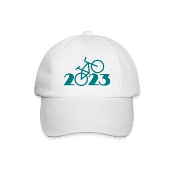 Tour à vélo 2023, VTT 2023, vélo 2023 - Casquette classique - blanc/blanc - Devant