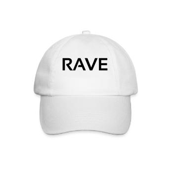 rave - Baseball Cap - white/white - Front