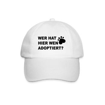 Wer hat hier wen adoptiert? - Baseballkappe - Weiß/Weiß - Vorne