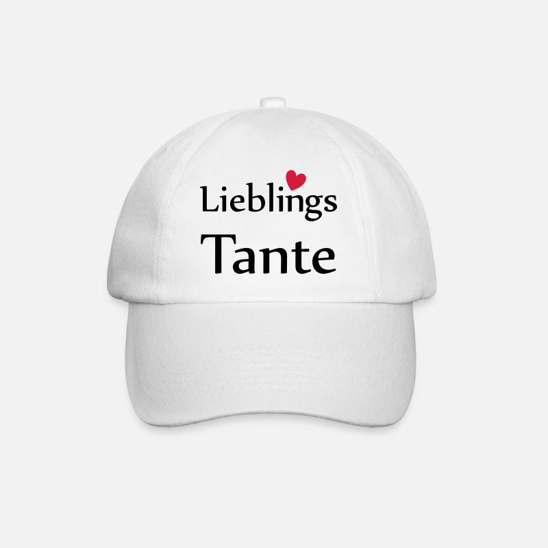 Lieblings Tante mit Herz - Baseballkappe - Weiß/Weiß