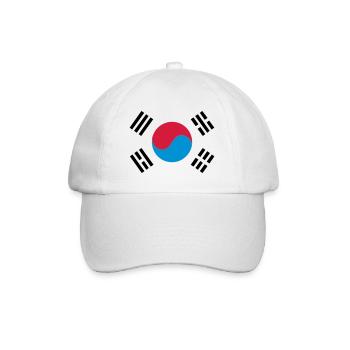 South Korea - Baseballkappe - Weiß/Weiß - Vorne